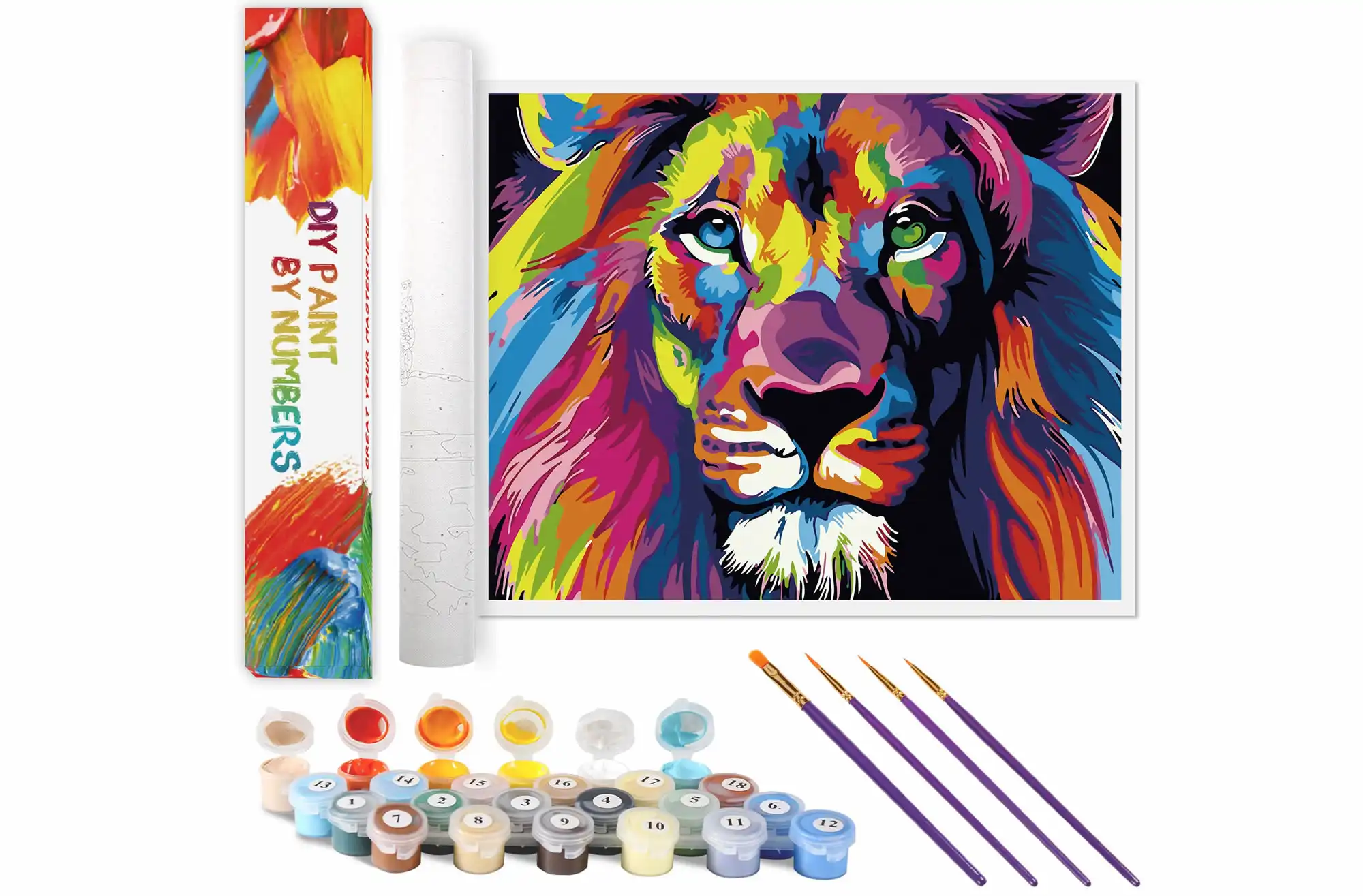 Creating paint by numbers kits, designed for adults and kids to enjoy art.